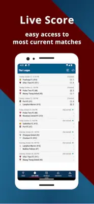 Thai League android App screenshot 2